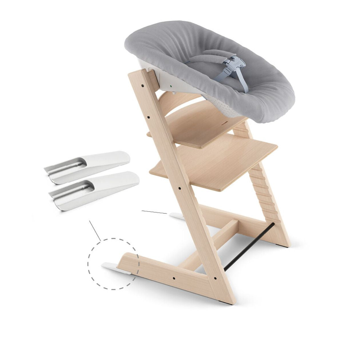 Stokke Tripp Trapp Newborn Set -  Grey on Luna Baby Store Miami