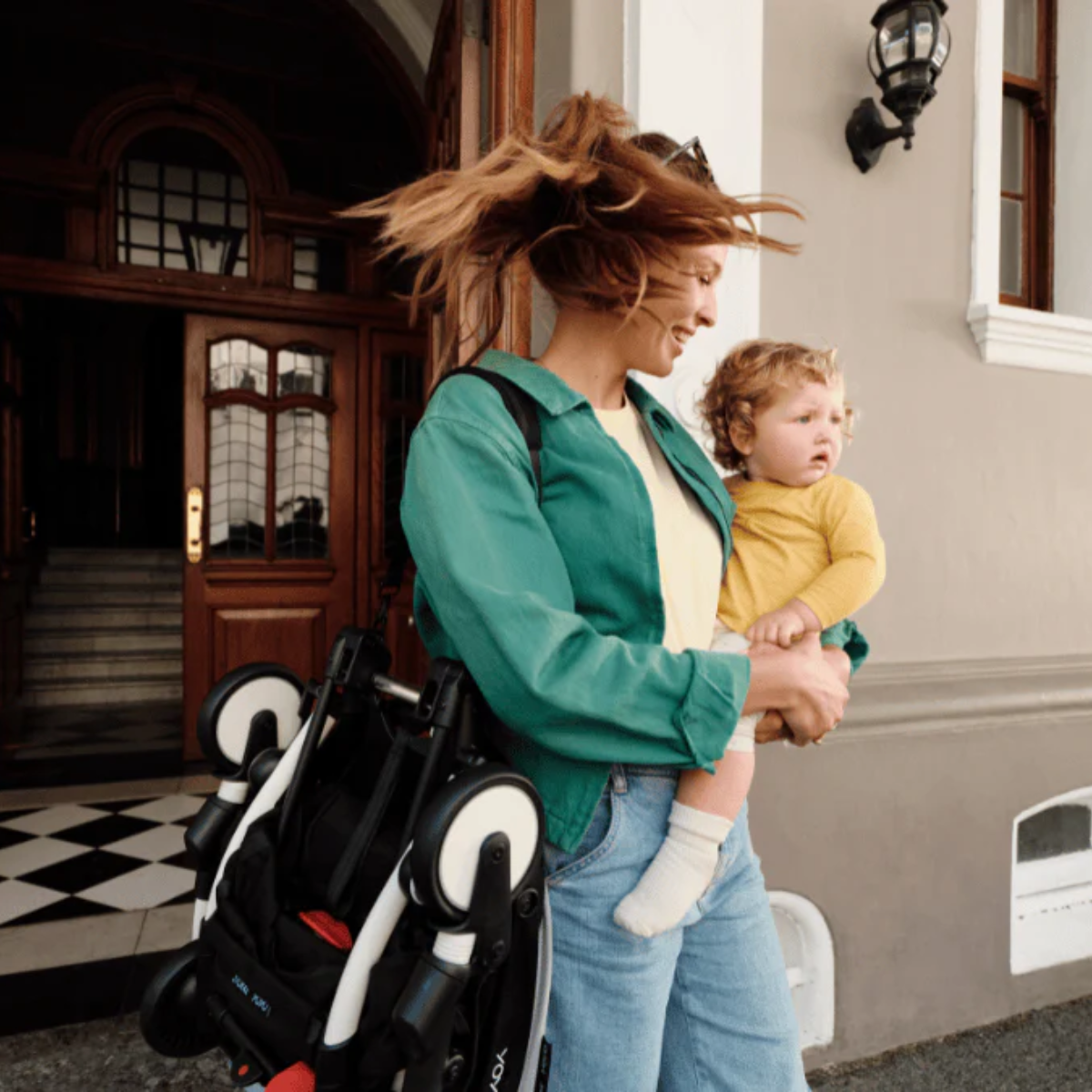 Stokke YOYO3 6+ Riviera Limited Edition Ultra-Compact Stroller - Monaco/Black Frame