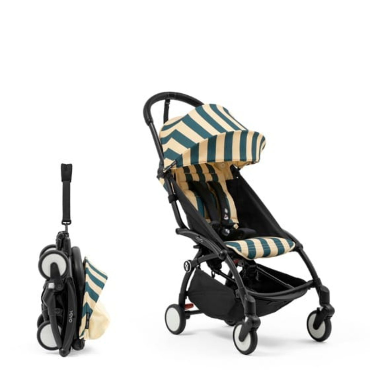 Stokke YOYO3 6+ Riviera Limited Edition Ultra-Compact Stroller - Monaco/Black Frame on Luna Baby Store Miami