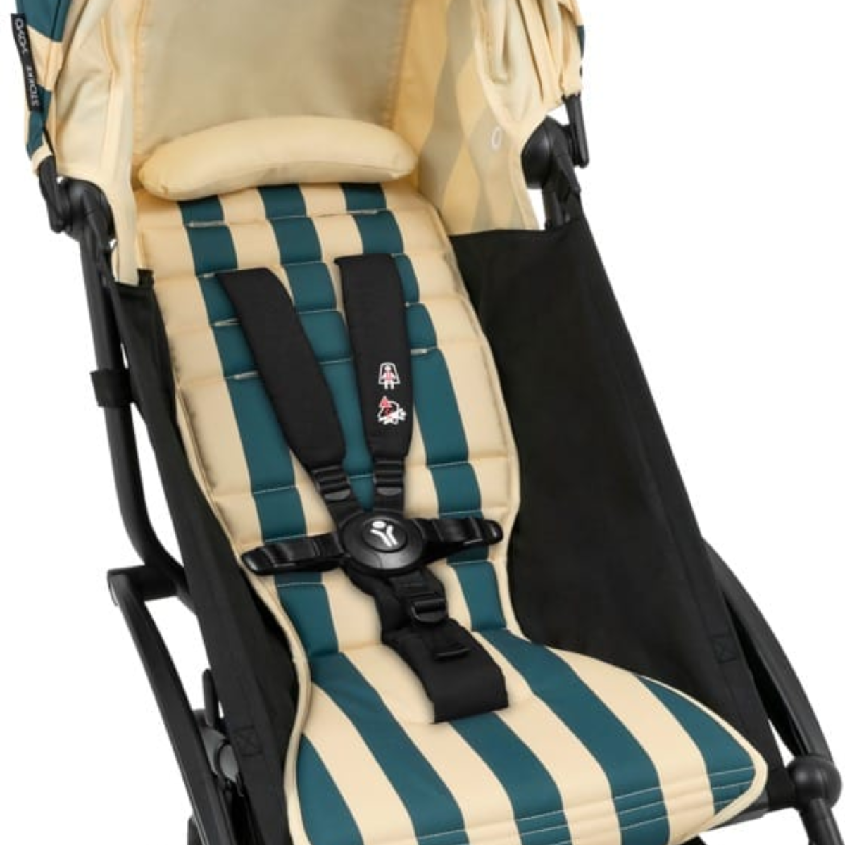Stokke YOYO3 6+ Riviera Limited Edition Ultra-Compact Stroller - Monaco/Black Frame on Luna Baby Store Miami