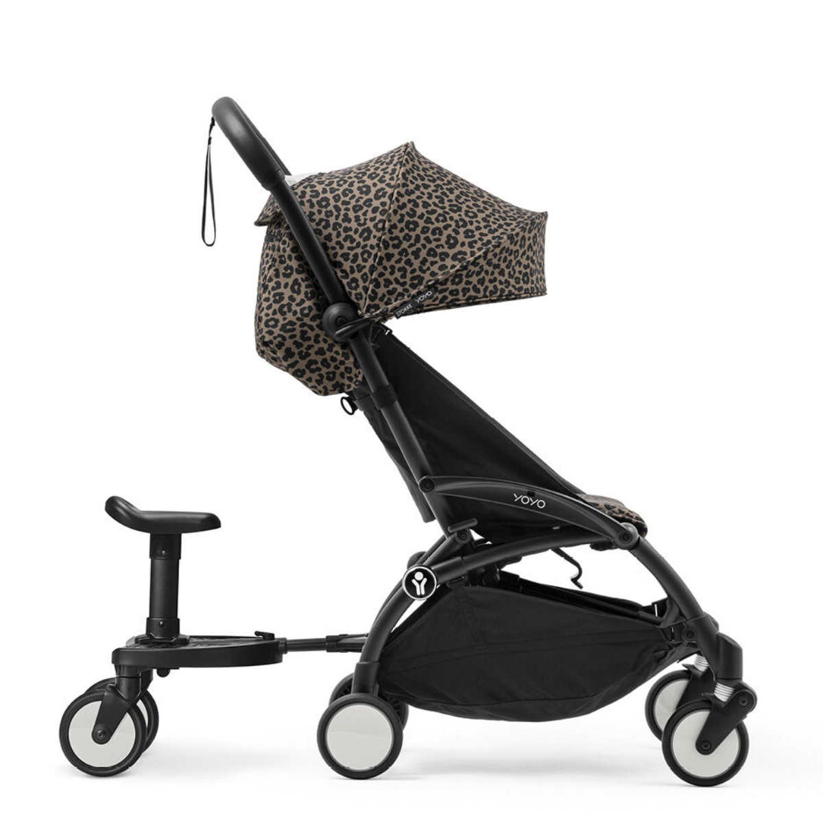 Stokke YOYO3 6+ Wild Collection Ultra-Compact Stroller - Leopard/Black Frame