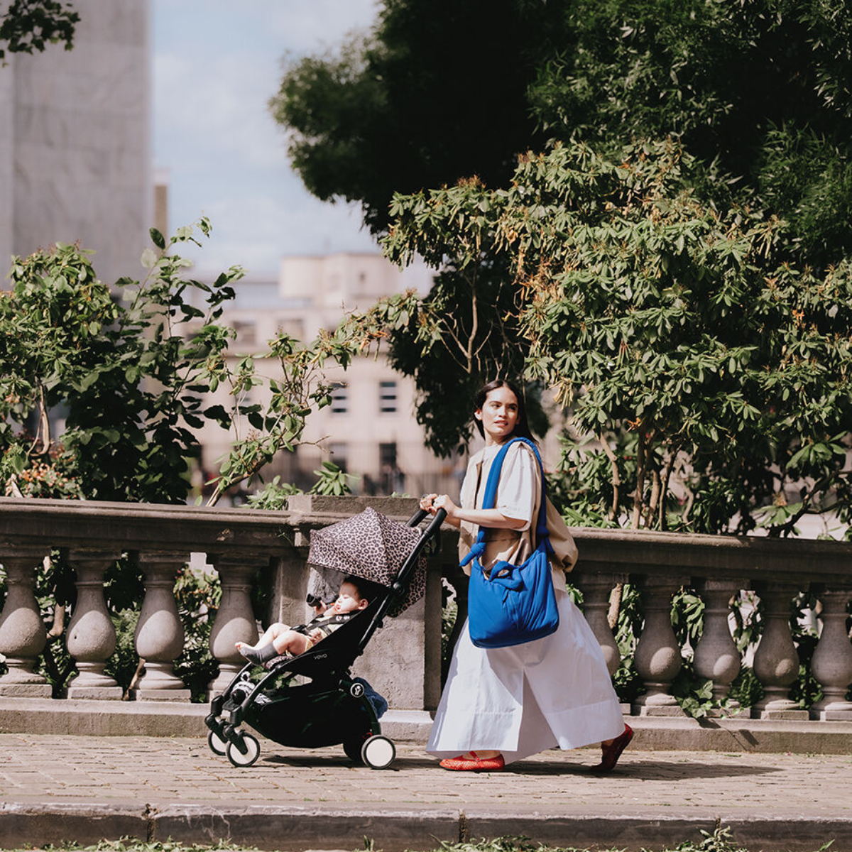 Stokke YOYO3 6+ Wild Collection Ultra-Compact Stroller - Leopard/Black Frame