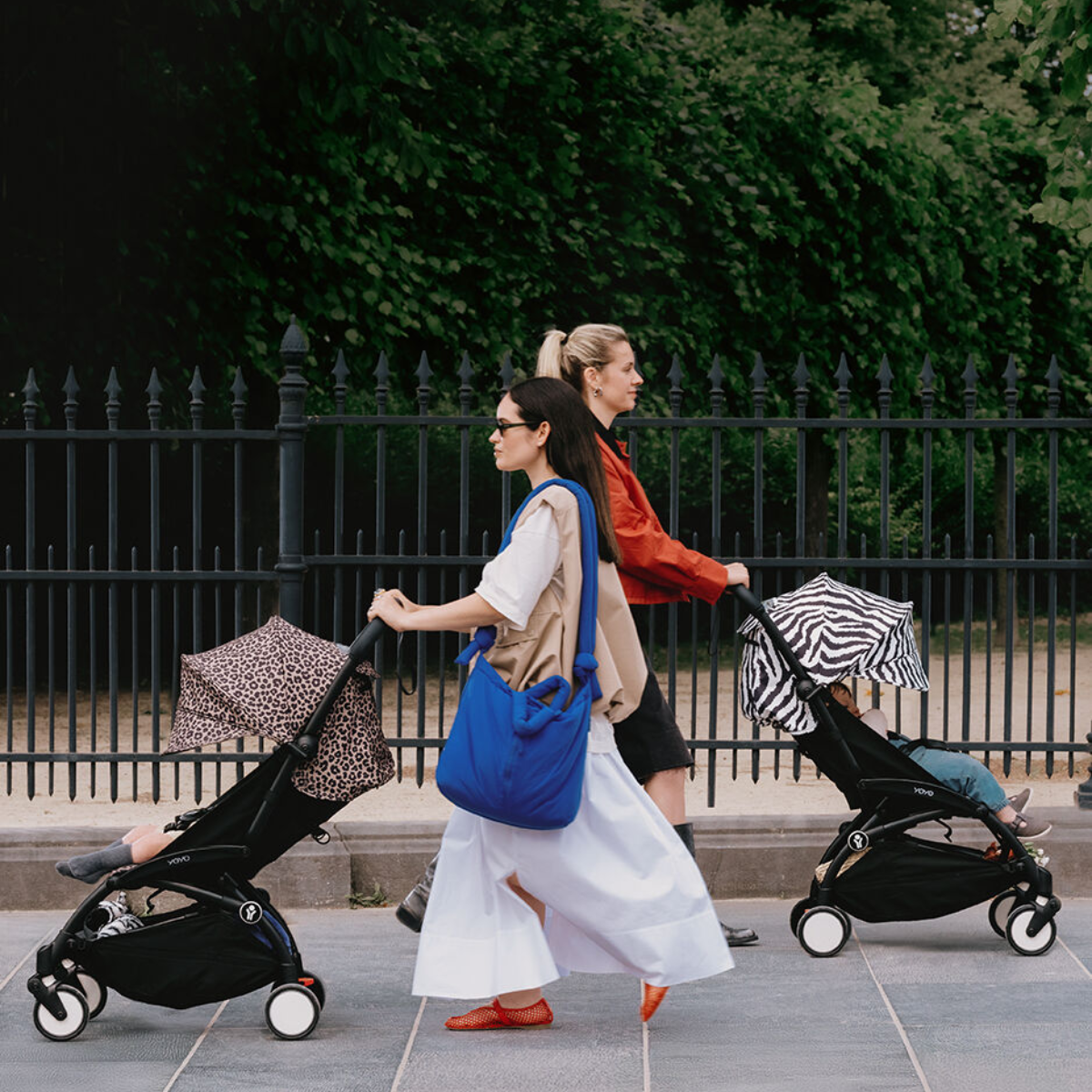Stokke YOYO3 6+ Wild Collection Ultra-Compact Stroller - Leopard/Black Frame on Luna Baby Store Miami