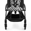 Stokke YOYO3 6+ Wild Collection Ultra-Compact Stroller - Zebra/Black Frame on Luna Baby Store Miami