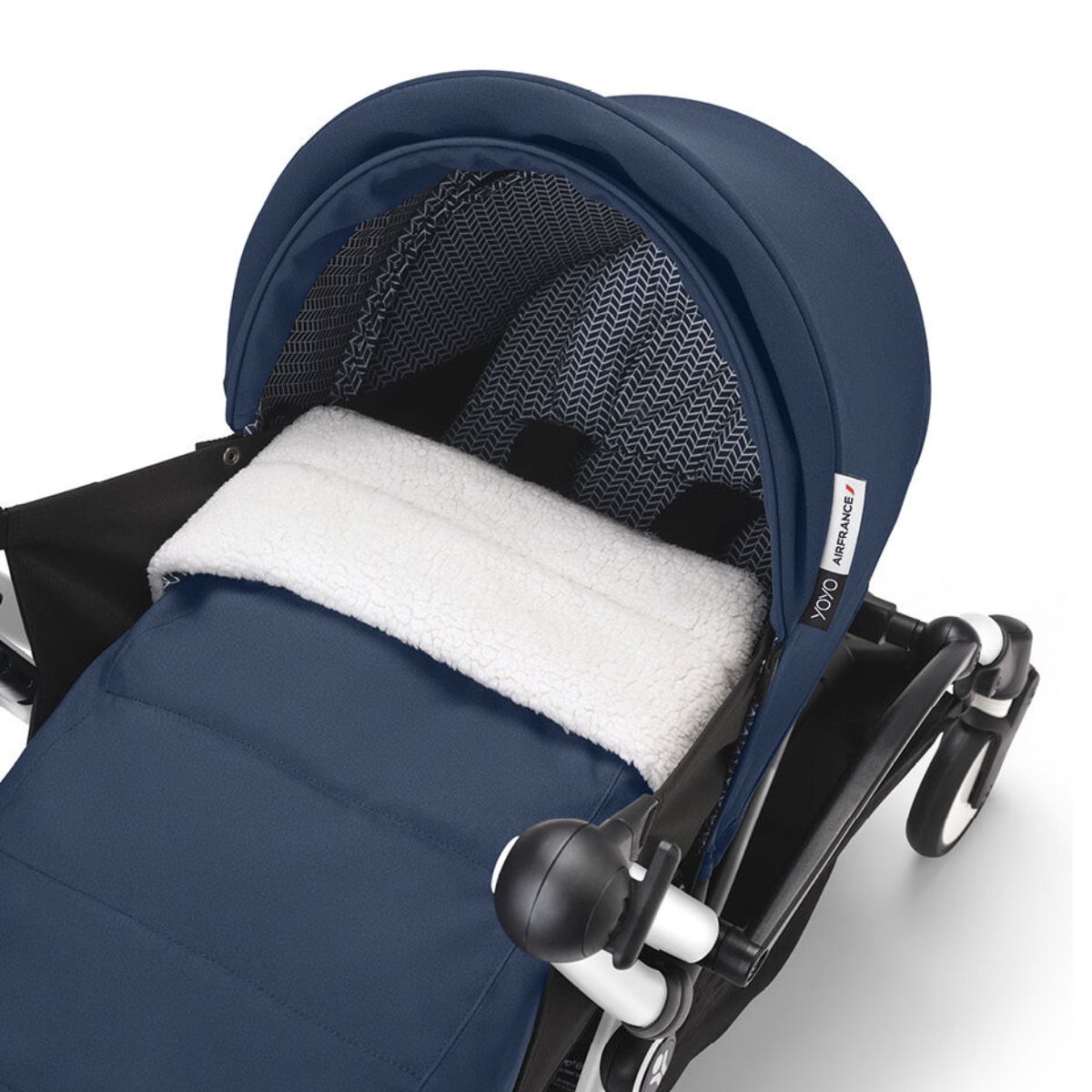 Stokke YOYO³ 0+ Newborn Pack - Air France Blue - Lie-Flat Comfort from Birth