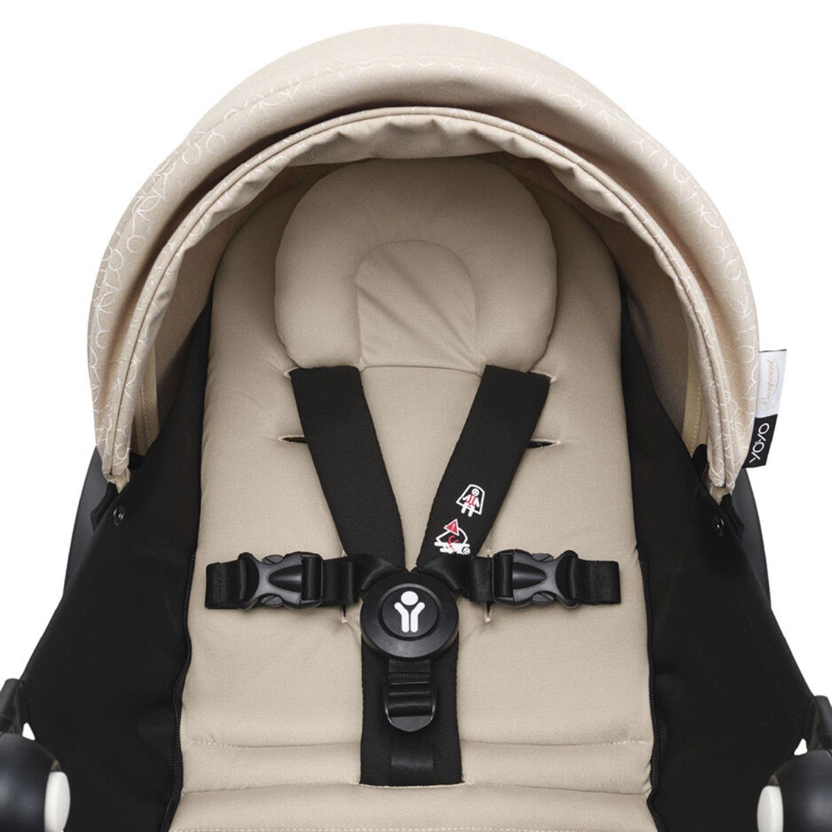 Stokke YOYO³ 0+ Newborn Pack - Bonpoint Beige - Secure & Weather Protected