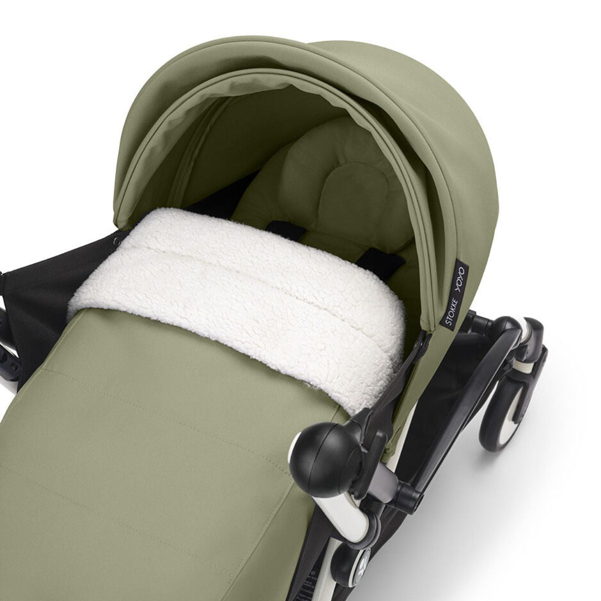 Stokke YOYO³ 0+ Newborn Pack - Olive - Lie-Flat Comfort from Birth
