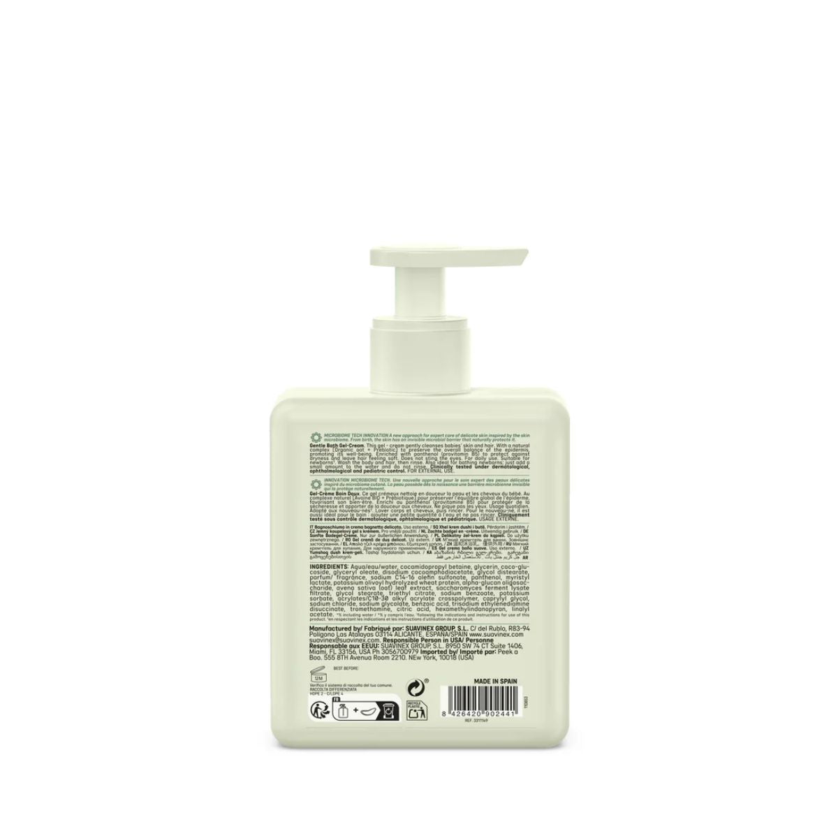 Suavinex Gentle Bath Gel-Cream on Luna Baby Store Miami