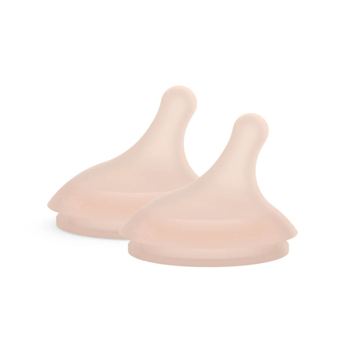Suavinex Zero.Zero Asymmetrical Silicone Nipple Dense Flow 6M+ 2 Pack - Medium Tone