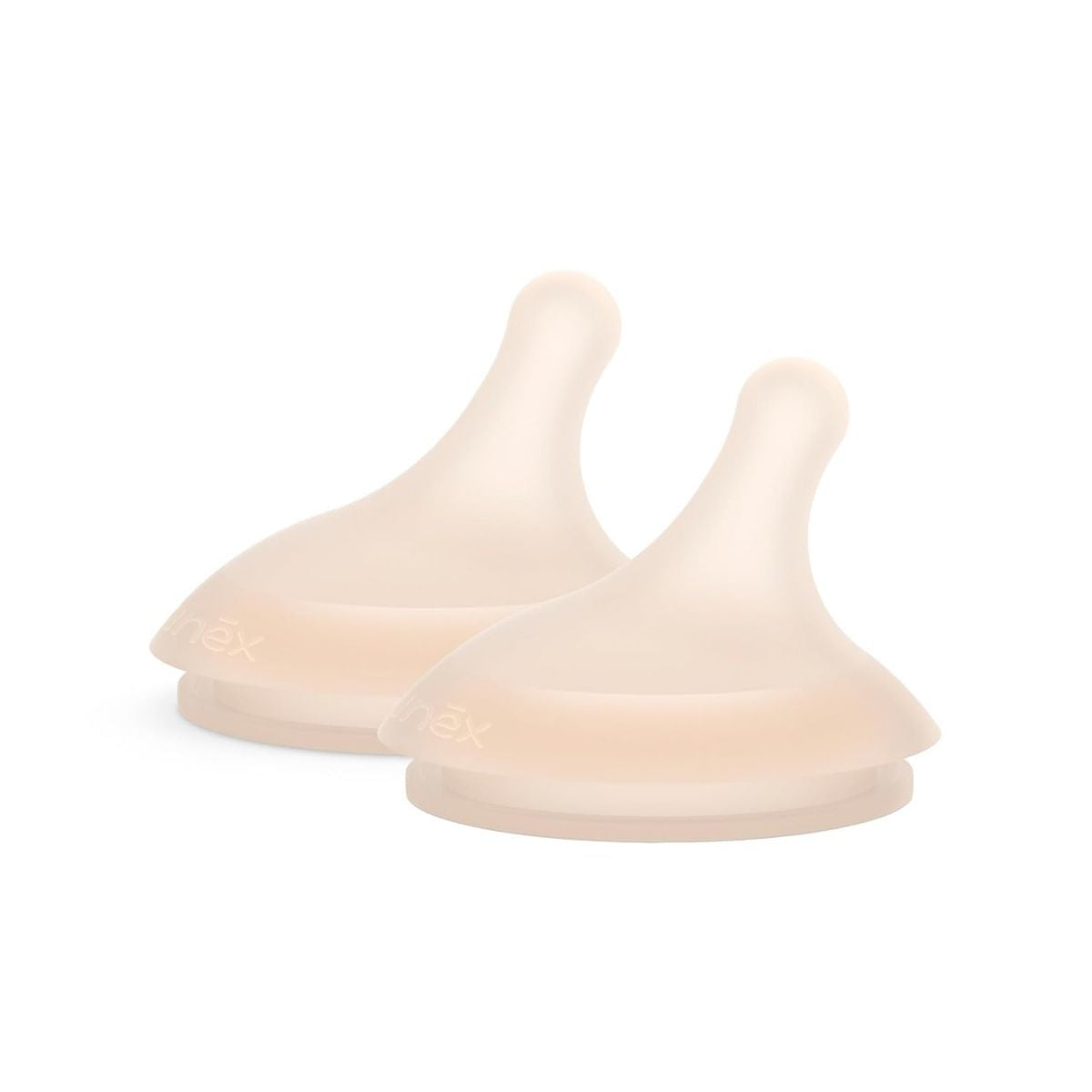 Suavinex Zero.Zero Asymmetrical Silicone Nipple Slow Flow 0M+ 2 Pack - Light Tone