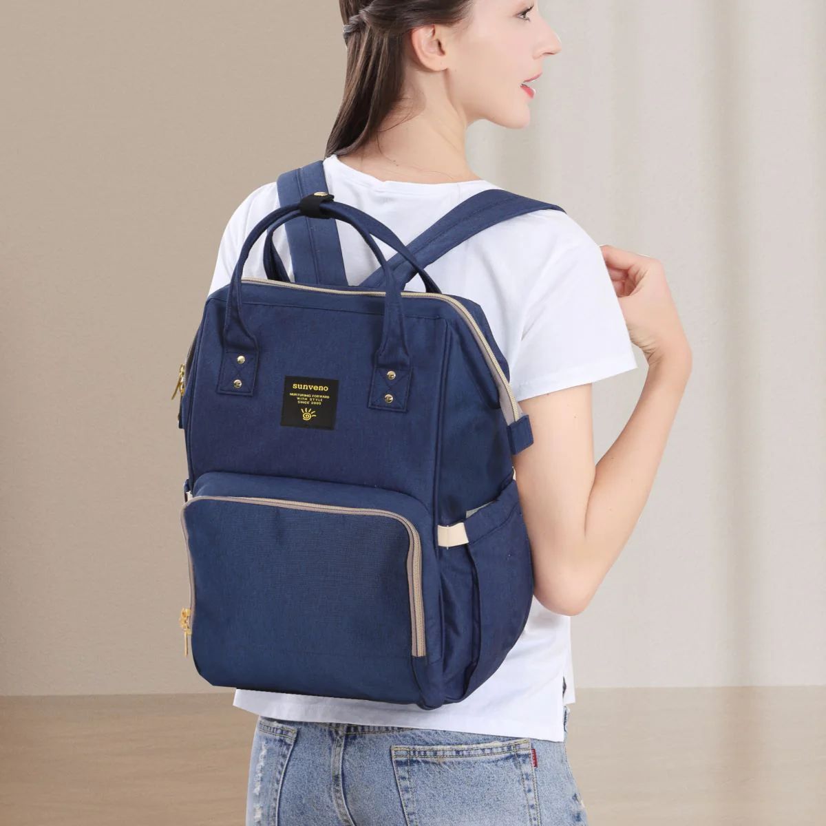 Sunveno Classic Diaper Backpack - Black