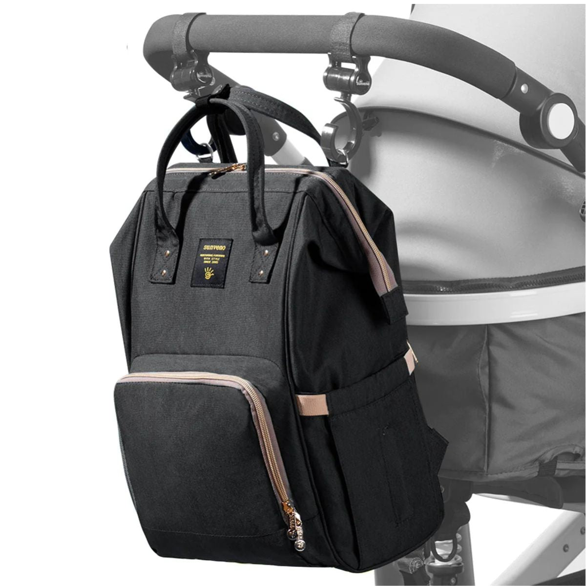 Sunveno Classic Diaper Backpack - Black