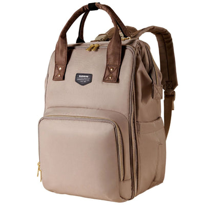 Sunveno Open Wide Diaper Backpack - Brown