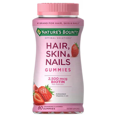 Suplemento Nature's Bounty Para Cabelo Pele e Unha 80 Gomas - Nature's Bounty Babytunes