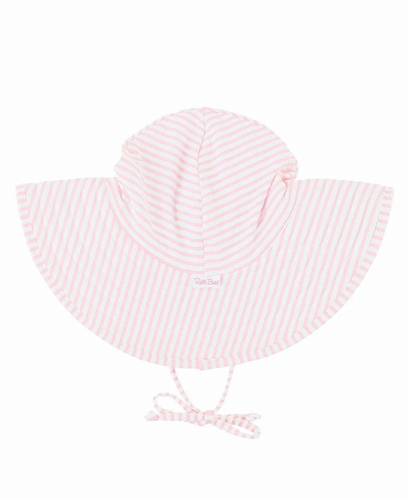 Swim Hat Pink Seersucker