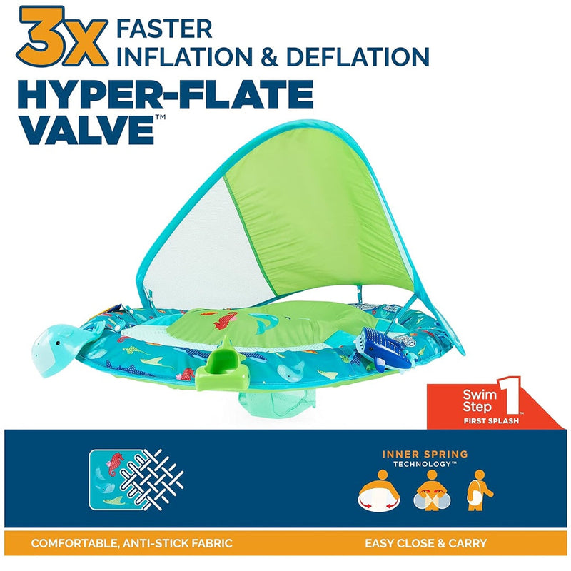 SwimWays Baby Spring Float Sun Canopy Splash N' Play