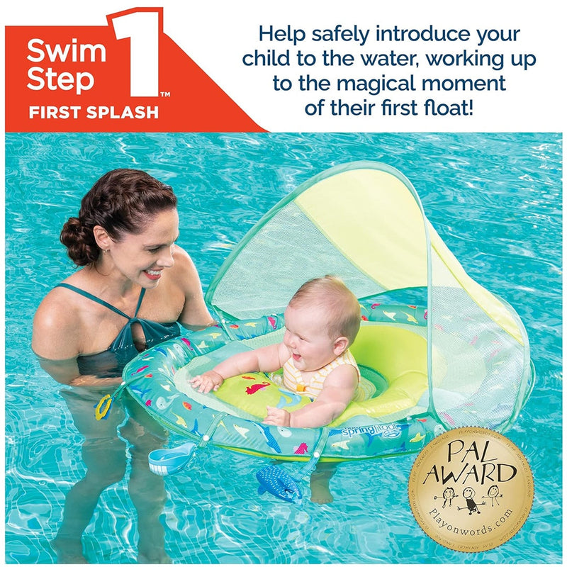 SwimWays Baby Spring Float Sun Canopy Splash N' Play