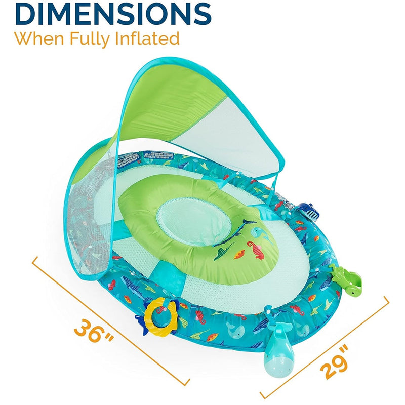 SwimWays Baby Spring Float Sun Canopy Splash N' Play