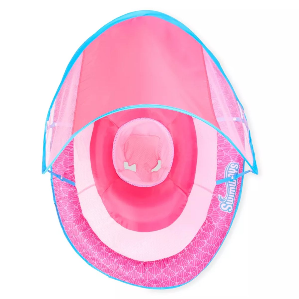 Swimways Sun Canopy Spring Float with Hyper-Flate Valve - Baby Pool Lounger