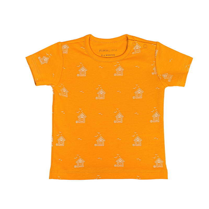 Pima Lima T-Shirt Short Sleeve - Amber Yellow