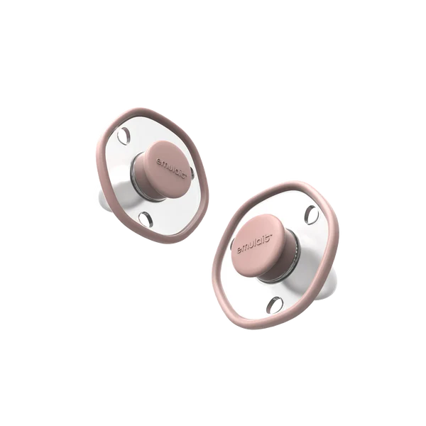 The Emulait Pacifier 2-Pack Rose - 6M +