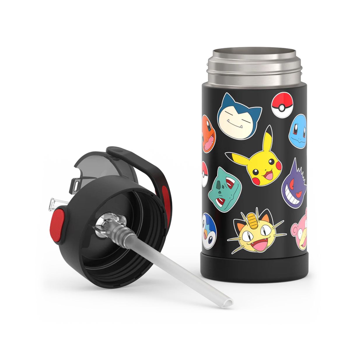 Thermos Funtainer Water Bottle With Straw 12 OZ - Pokémon on Luna Baby Store Miami
