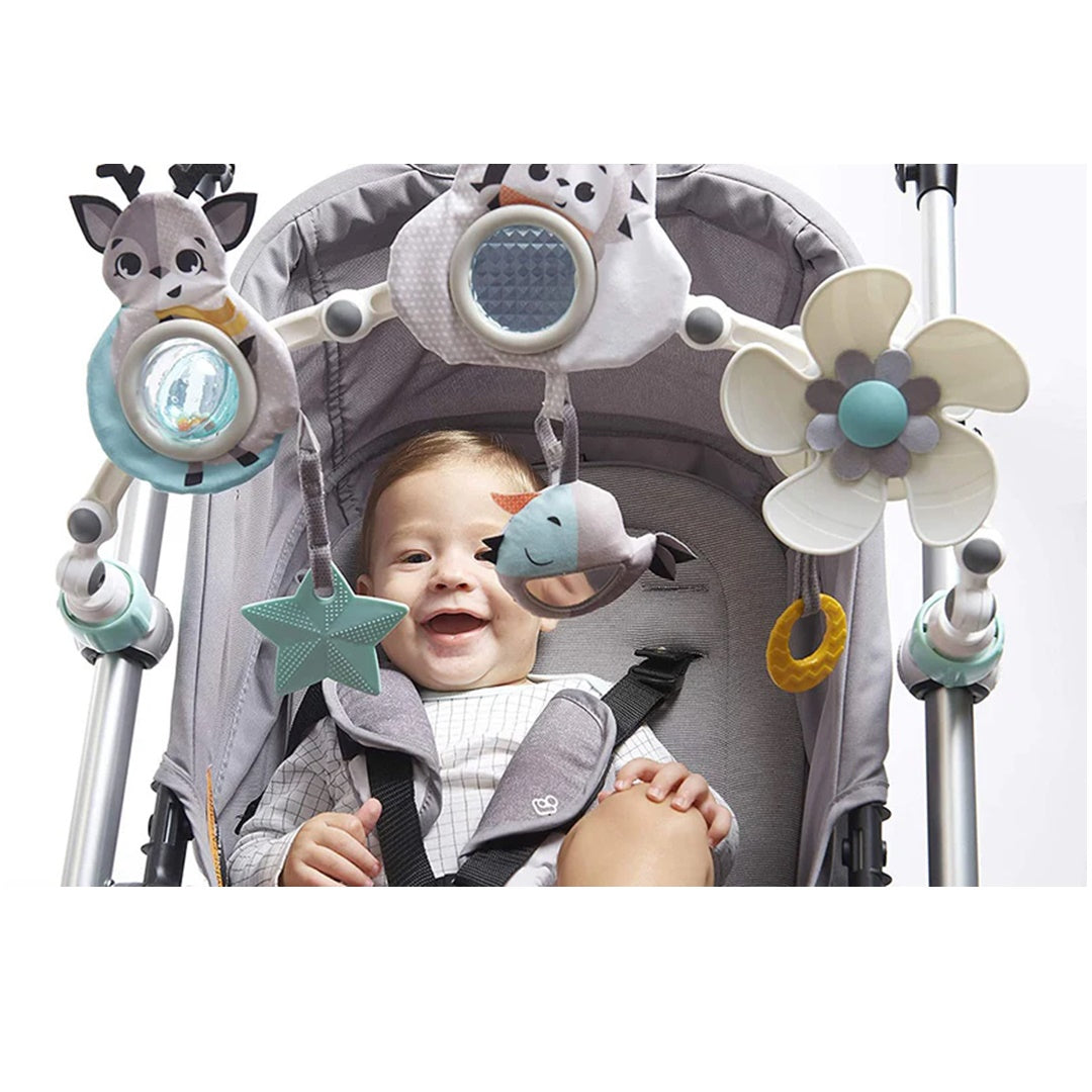 Tiny Love Sunny Stroll Stroller Arch - Magical Tales Black & White - Encourages Cause & Effect