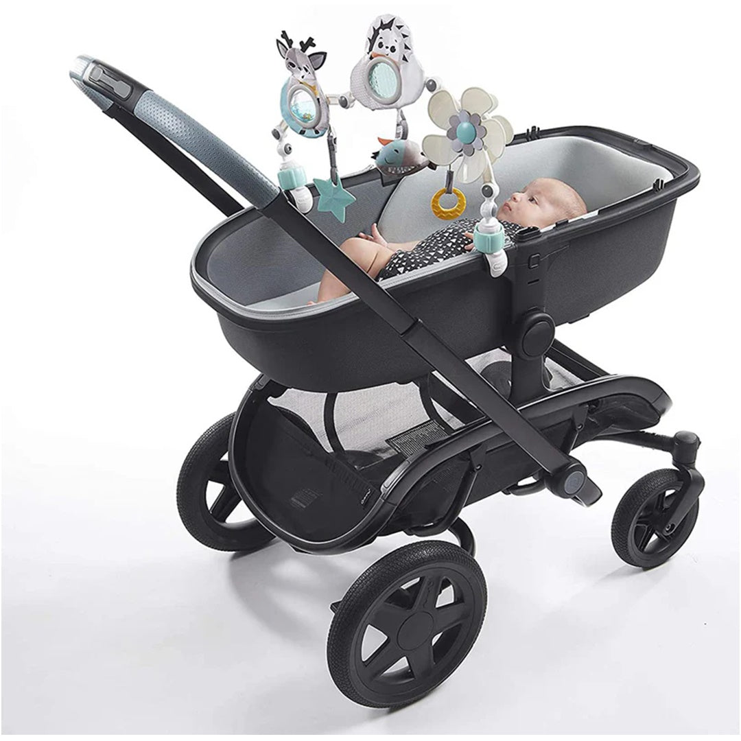 Tiny Love Sunny Stroll Stroller Arch - Magical Tales Black & White - Adjustable for On-the-Go Play