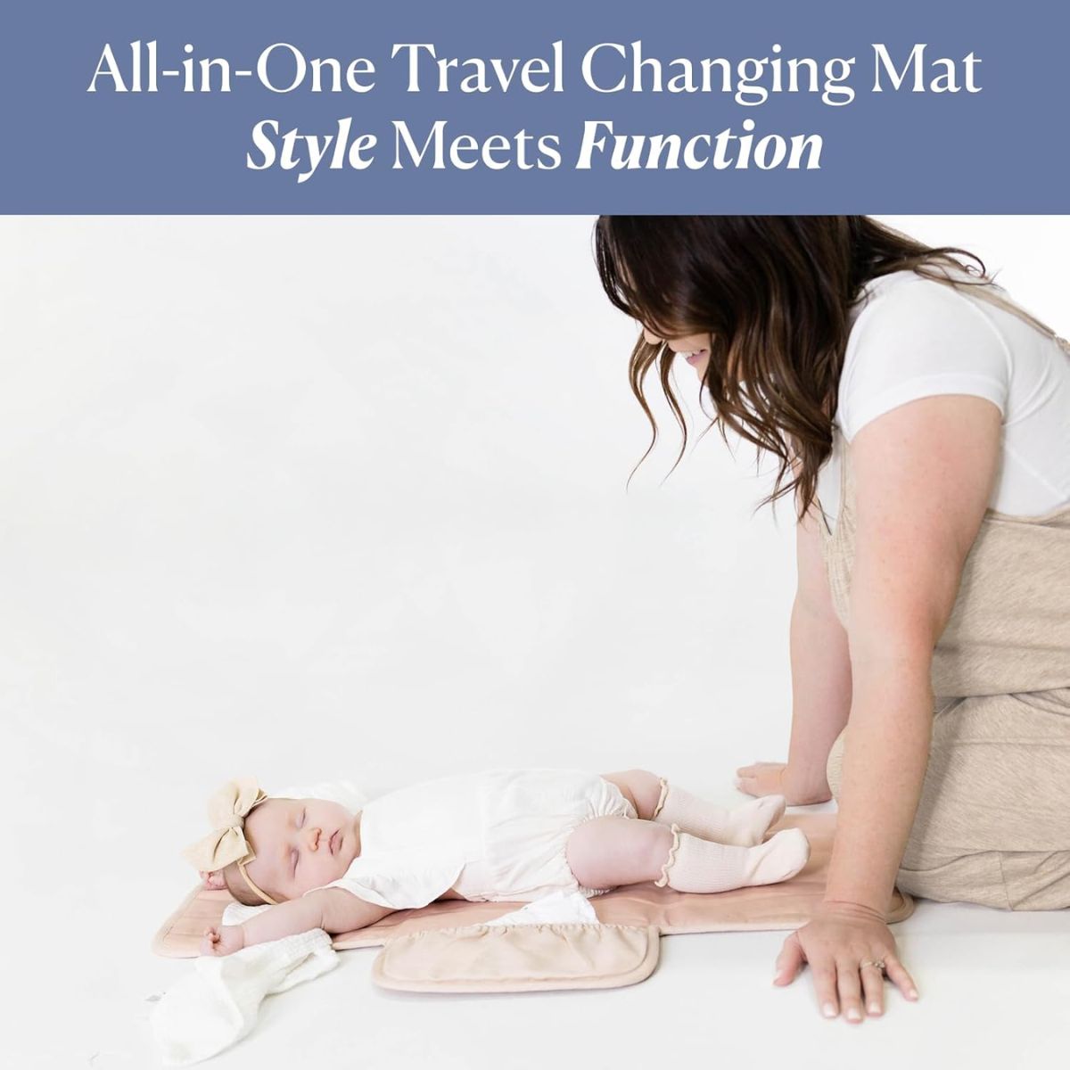 Toddlekind Mini Maven Portable Changing Pad - Blush