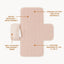 Toddlekind Mini Maven Portable Changing Pad - Blush on Luna Baby Store Miami