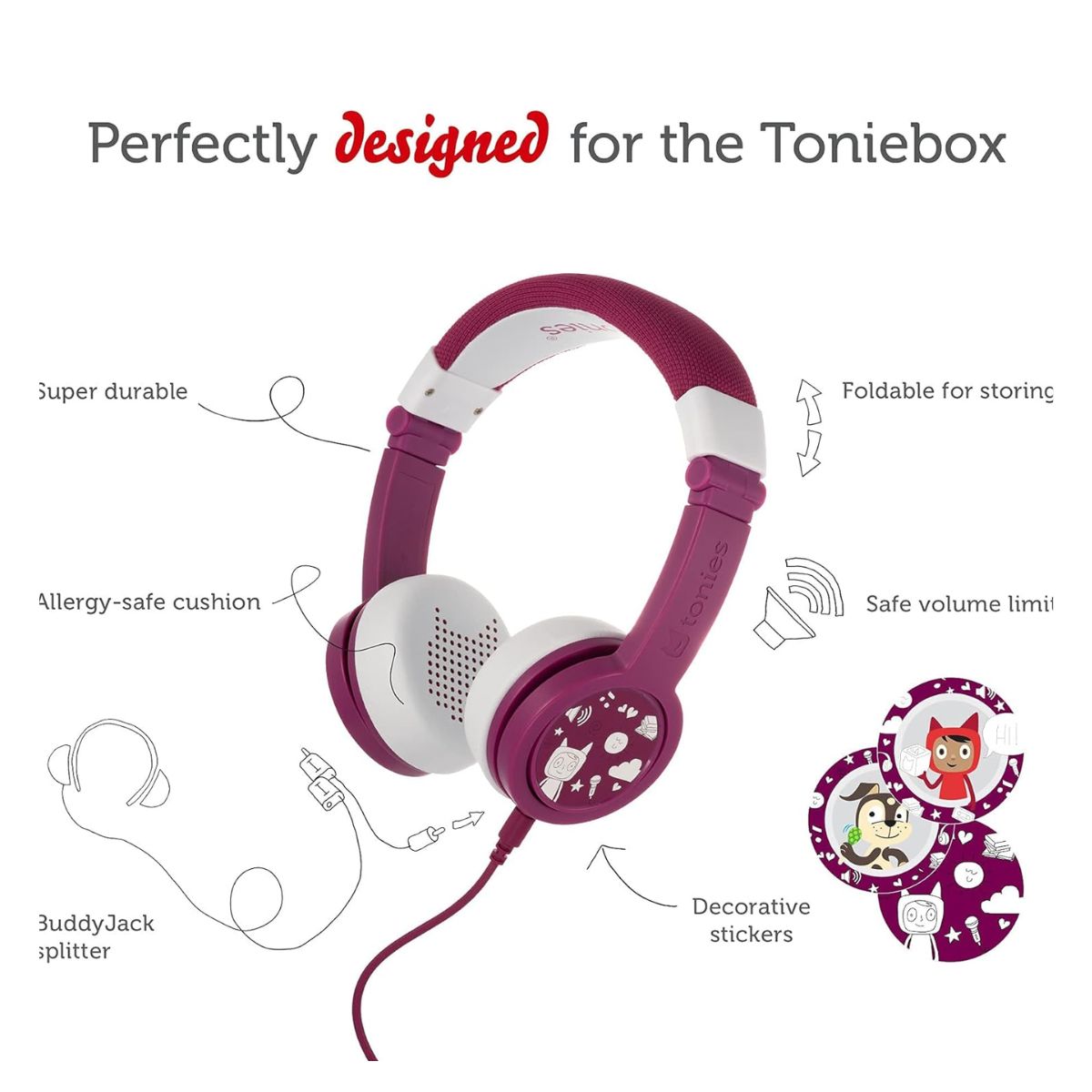 Tonies Headphones - Purple