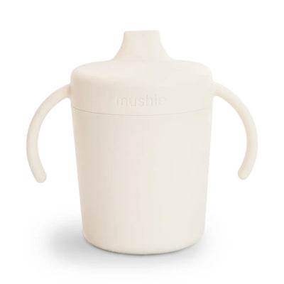 Mushie Trainer Sippy Cup - Ivory