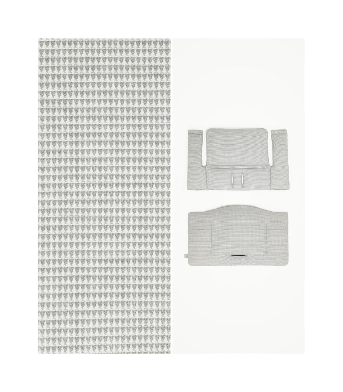 Stokke Tripp Trapp High Chair & Cushion With Tray - Whitewash Nordic Grey on Luna Baby Store Miami