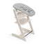 Stokke Tripp Trapp High Chair & Cushion With Tray - Whitewash Nordic Grey on Luna Baby Store Miami