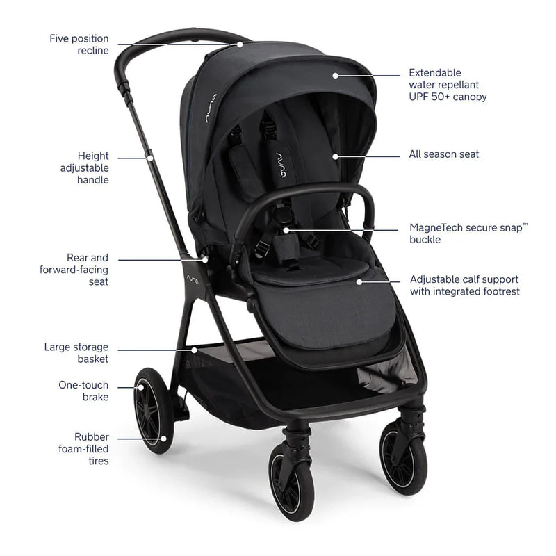 Nuna Triv Next + Pipa Urbn Travel System - Ocean