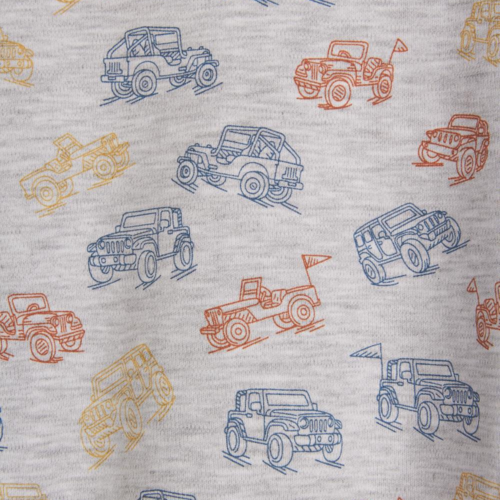 Babycottons Trucks Zip Footless Pajama