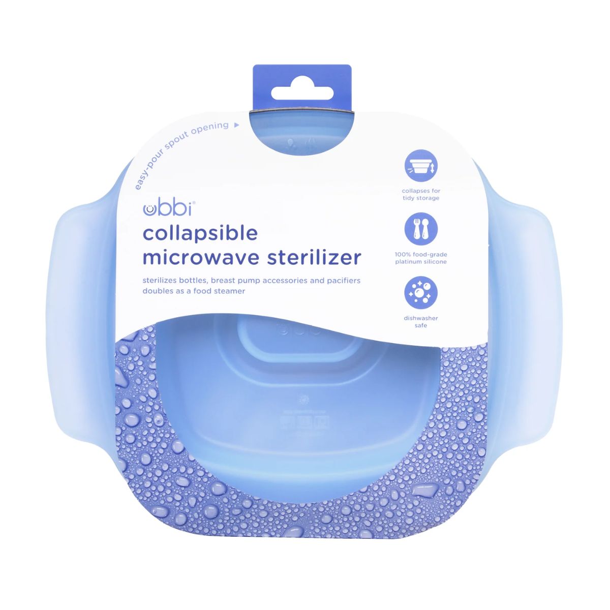 Ubbi 3-in-1 Collapsible Microwave Sterilizer on Luna Baby Store Miami