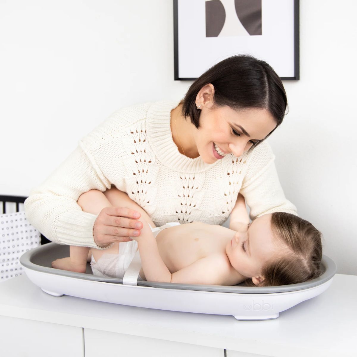 Ubbi Foam Changing Pad - Grey on Luna Baby Store Miami