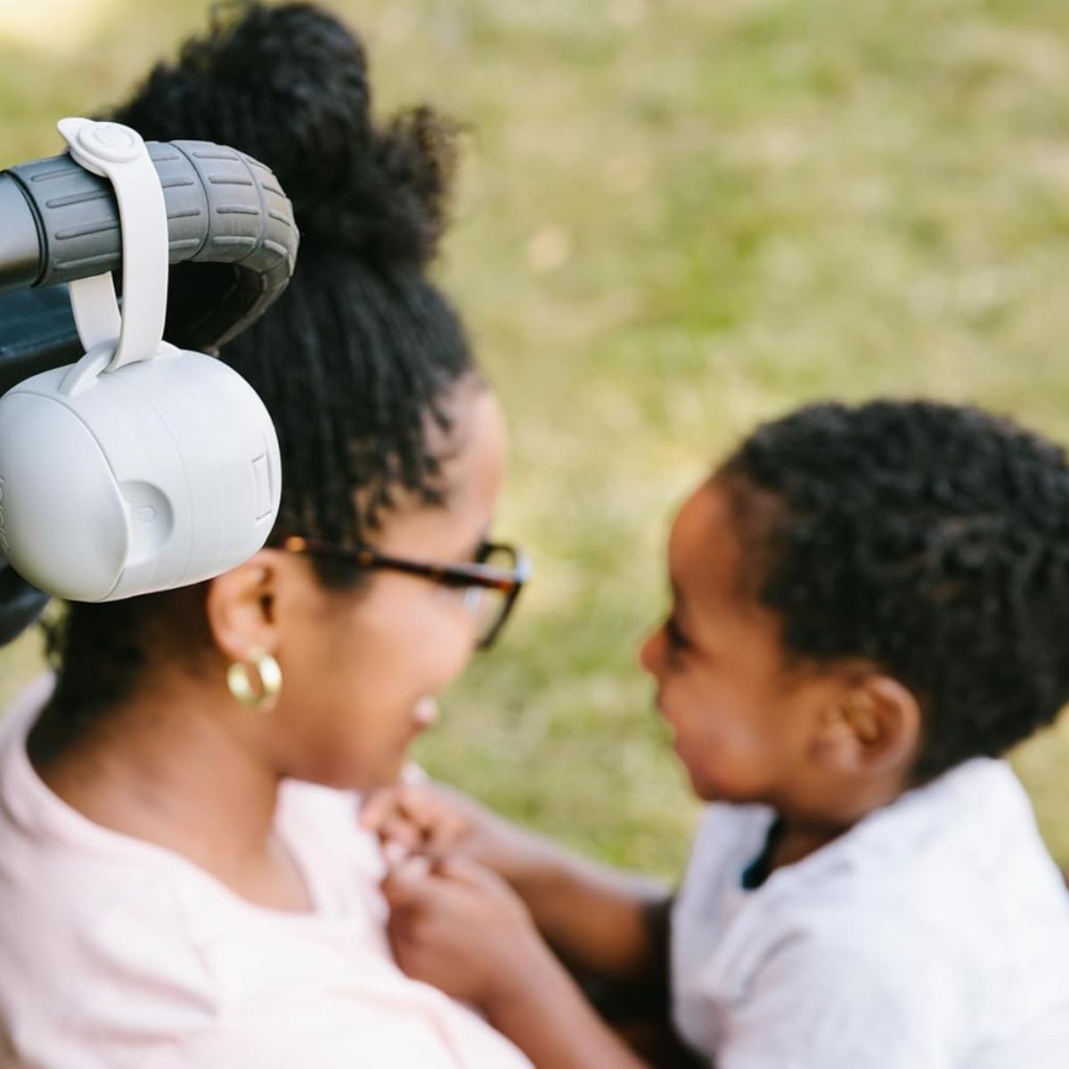 Ubbi On-The-Go Pacifier Holder - Grey on Luna Baby Store Miami