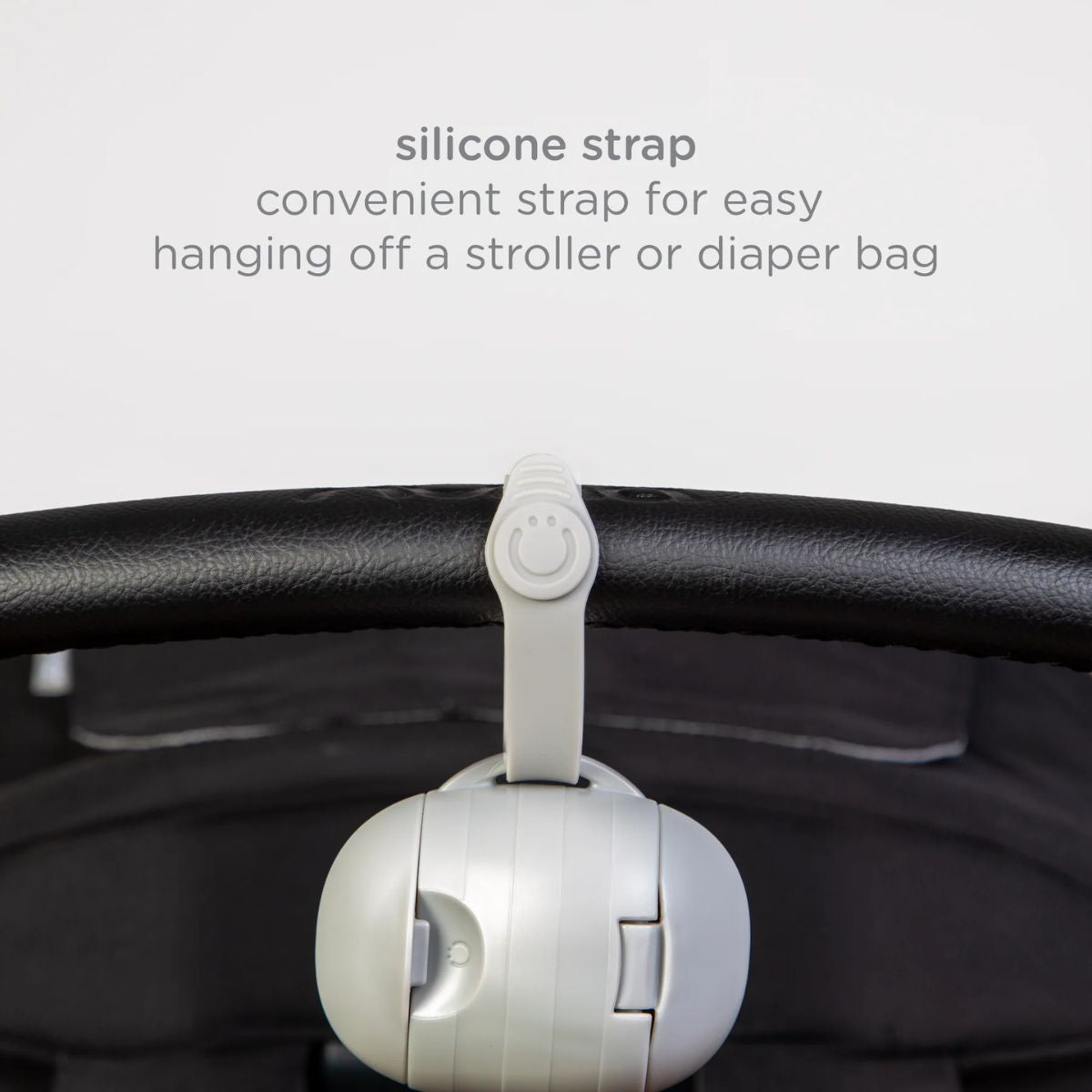 Ubbi On-The-Go Pacifier Holder - Grey on Luna Baby Store Miami