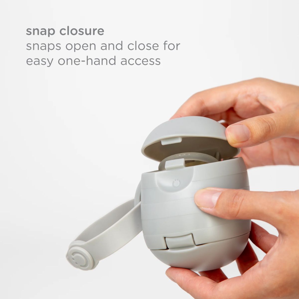 Ubbi On-The-Go Pacifier Holder - Grey