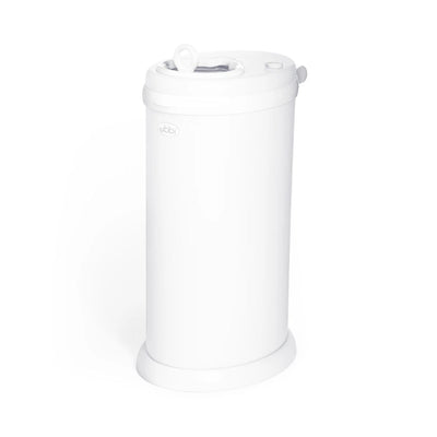 Ubbi Steel Diaper Pail Odor Control System - White