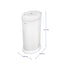 Ubbi Steel Diaper Pail Odor Control System - White on Luna Baby Store Miami
