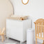 Ubbi Steel Diaper Pail Odor Control System - White on Luna Baby Store Miami