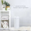 Ubbi Steel Diaper Pail Odor Control System - White on Luna Baby Store Miami