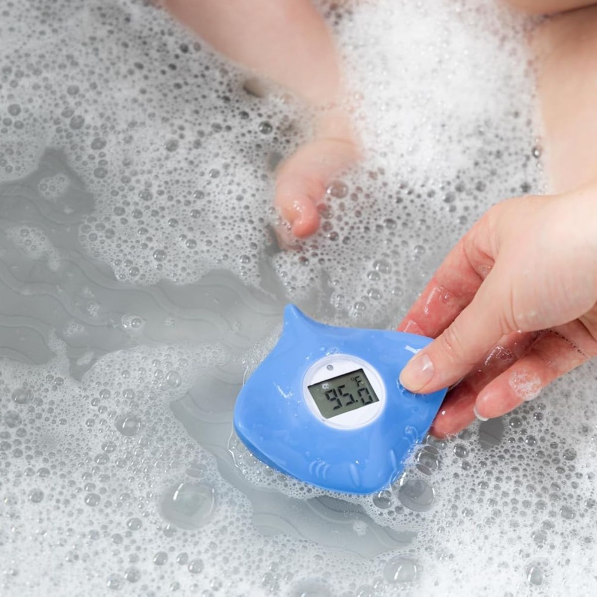 Ubbi Stingray Bath Thermometer - Blue