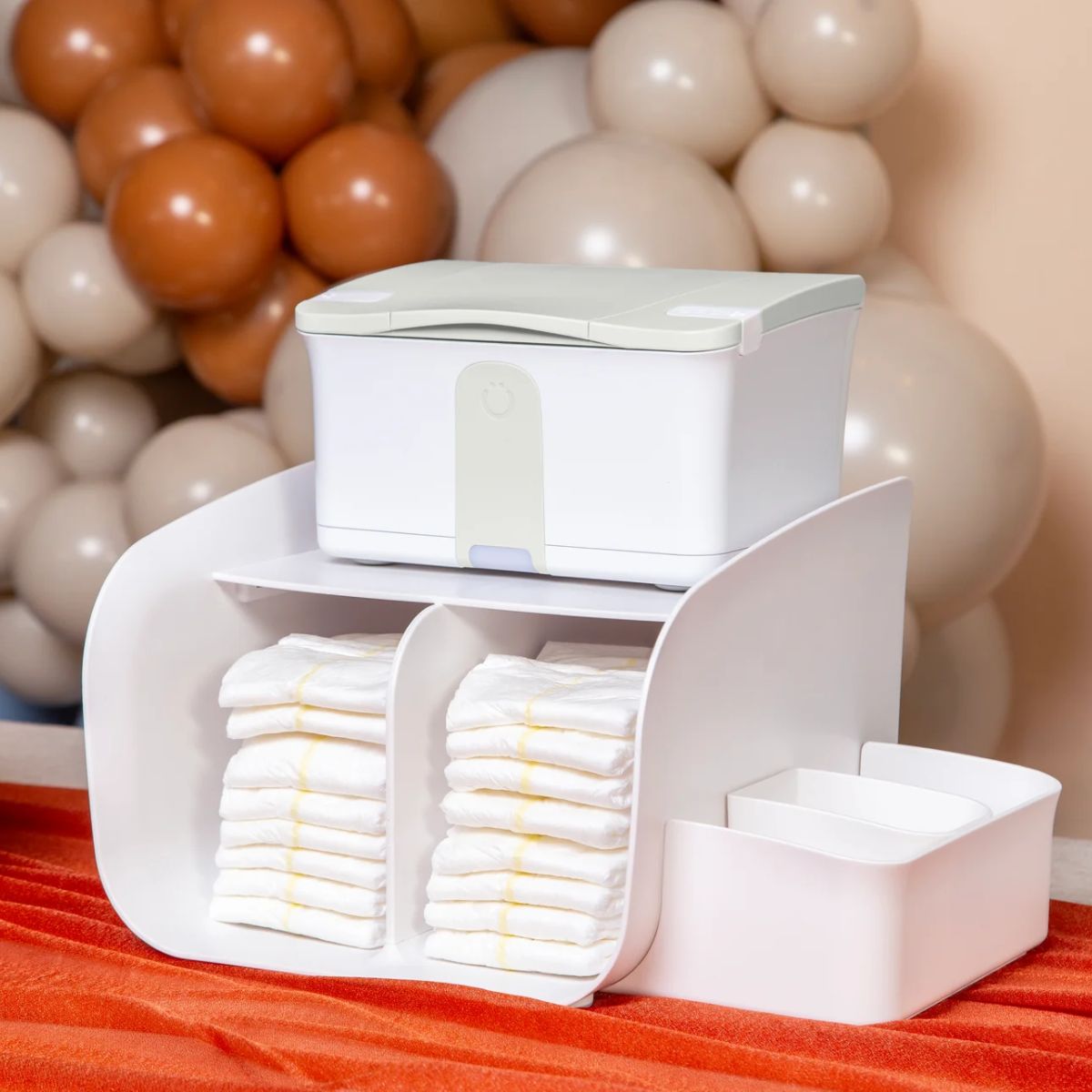 Ubbi Tabletop Diaper Caddy - White