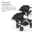Uppababy Vista Lower Adapter for Maxi-Cosi, Nuna & Cybex - Black