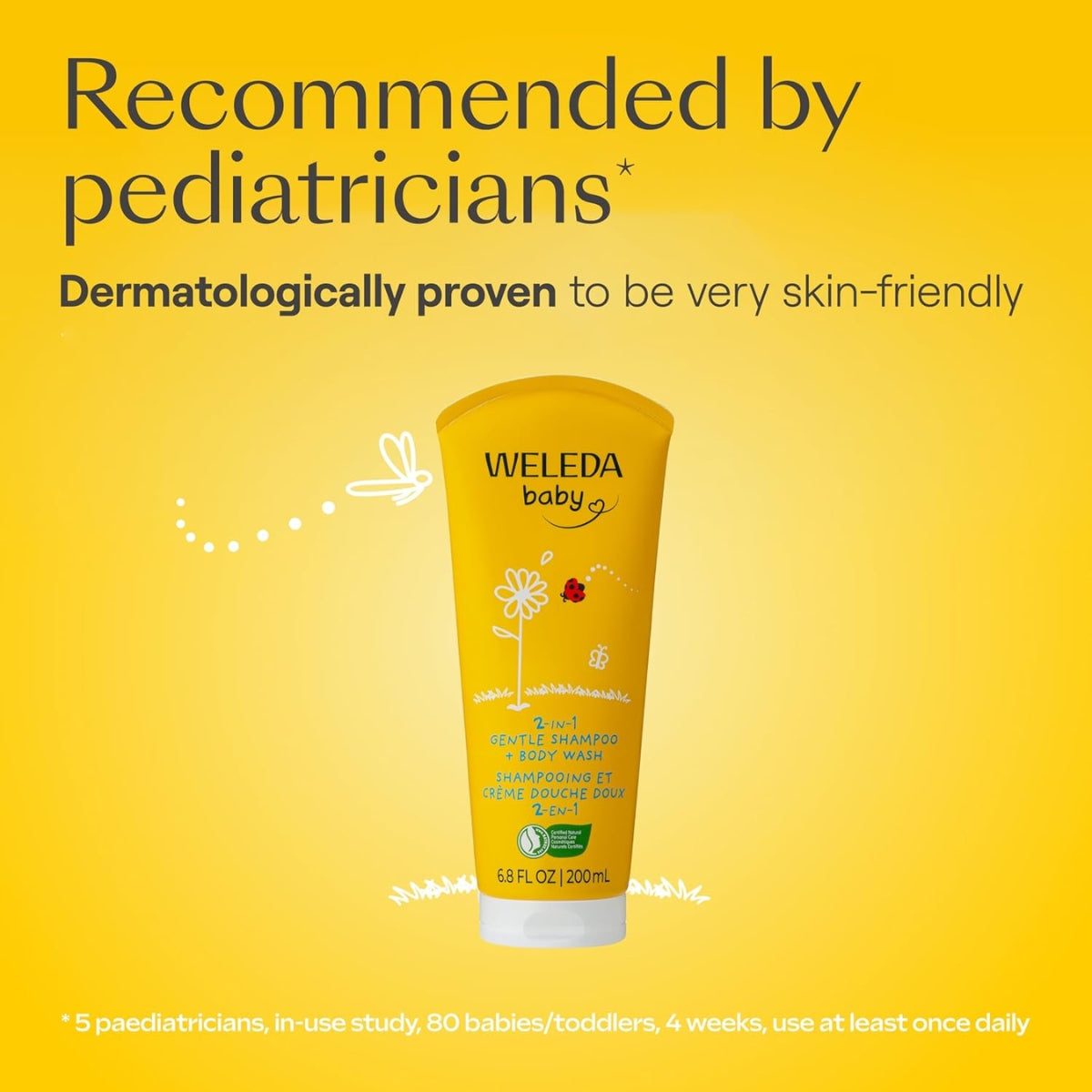 Weleda 2in1 Gentle Shampoo + Body Wash, Calendula 6.8 fl oz