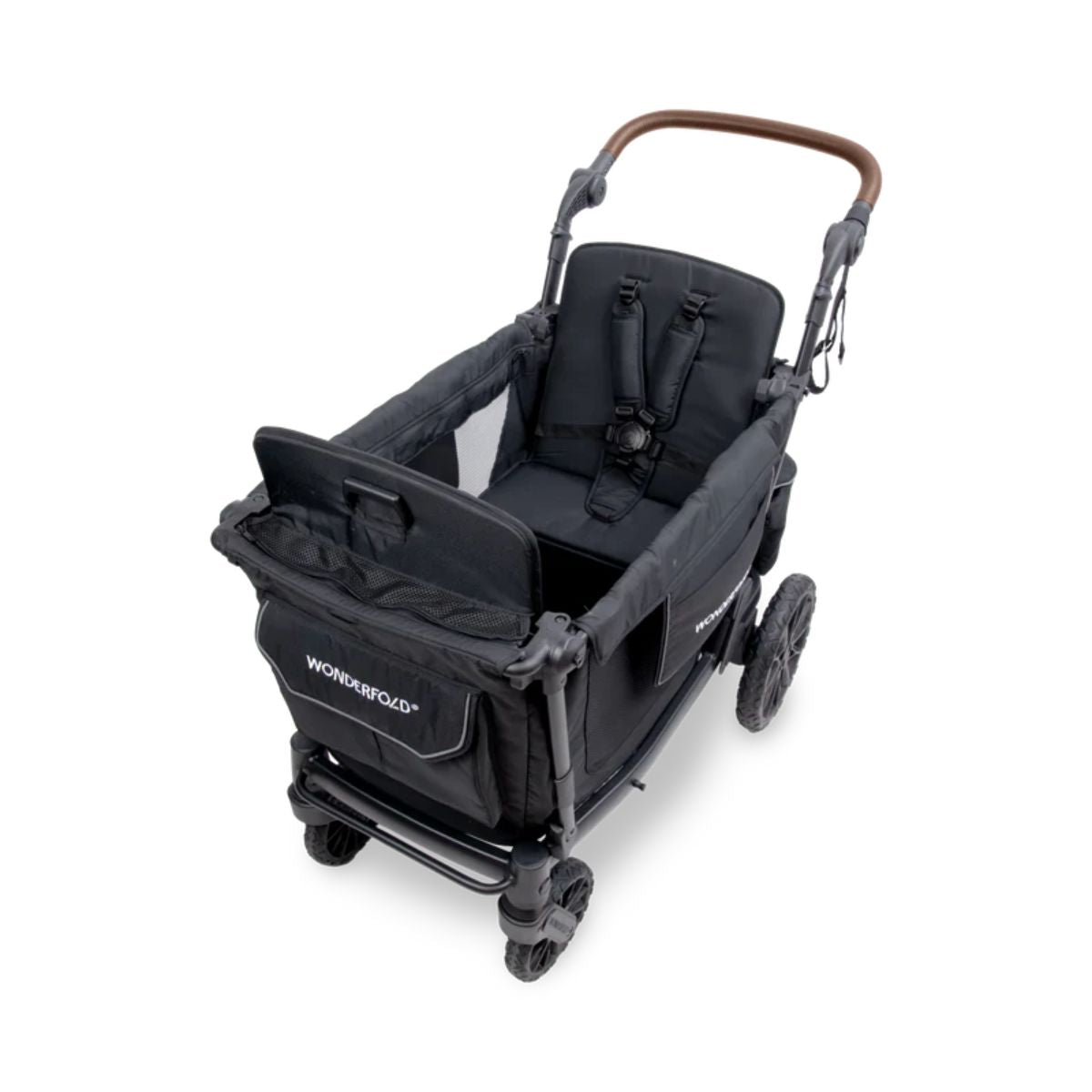 WonderFold L2 Double (2 Seater) Stroller Wagon - Black